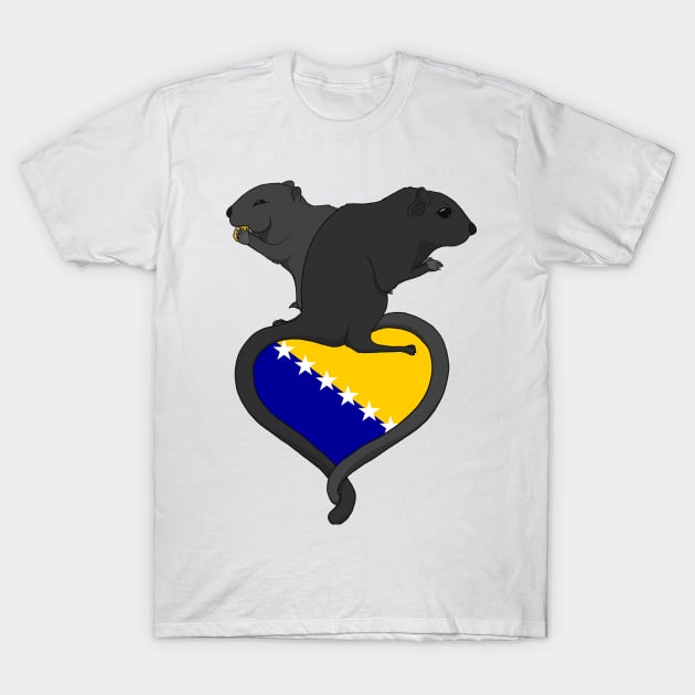 Gerbil Bosnia and Herzegovina (dark) T-Shirt by RampArt